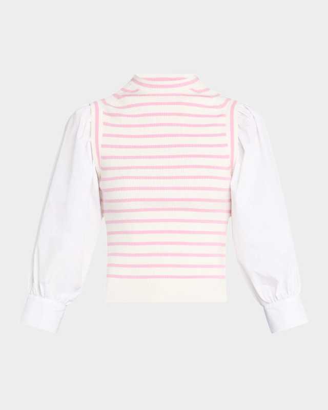 Tirza Mixed-Media Top